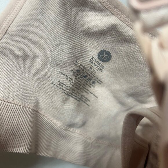 Kindred Bravely Nursing Bra Wireless Seamless Beige pink XL - Picture 3 of 9